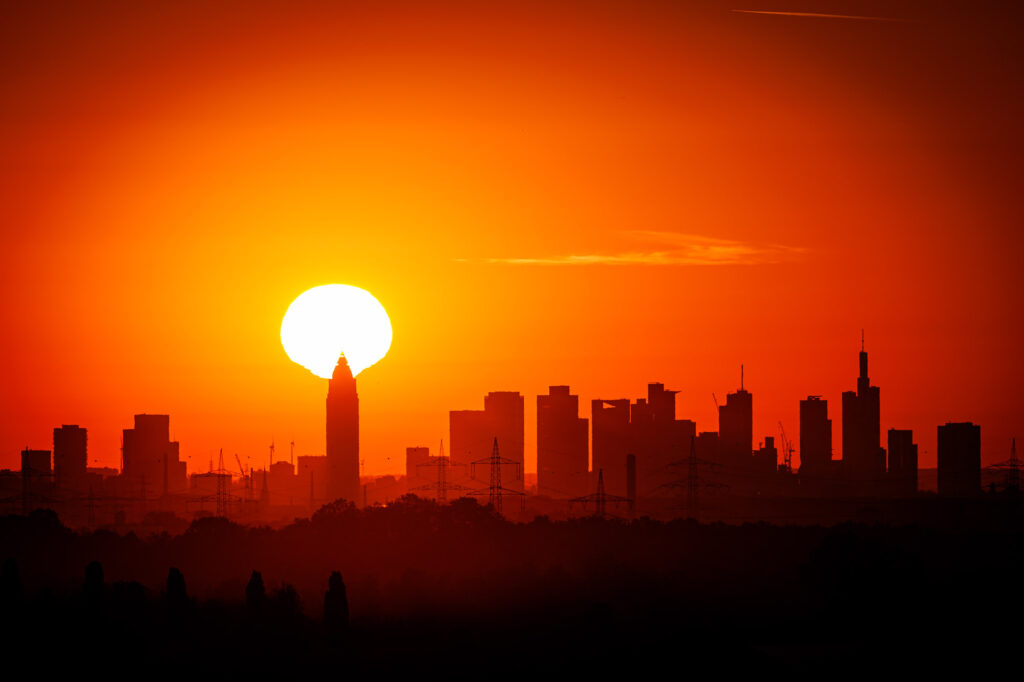 Sonnenaufgang Skyline Frankfurt am Main