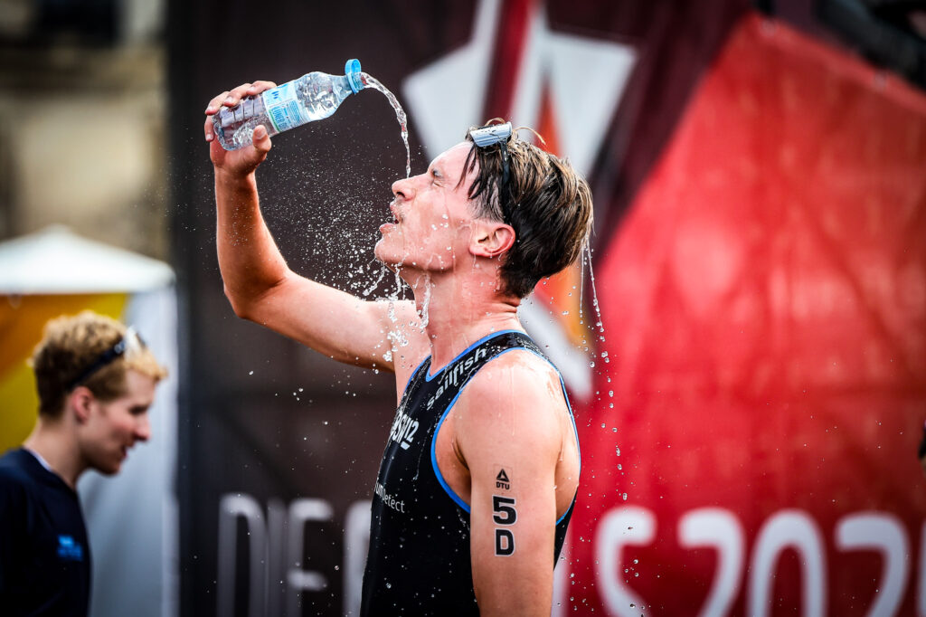 Dresden, 31.07.2025, Die Finals, Triathlon Mixed Relay Elite. Henry Christopher Graf