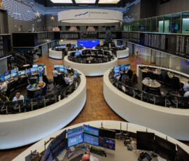 Frankfurt am Main, Börse, 14.12.2023, Foto: Joerg Halisch Jahresendrally treibt Dax erstmals über 17 000 Punkte, Frankfurt am Main, Börse, 14.12.2023, Foto: Joerg Halisch
