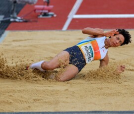 Goldenes Oval 2025 am 01.06.2025 im Heinz-Steyer-Stadion, Dresden. Malaika Mihambo (GER), Foto: Joerg Halisch Leichtathletik, Goldenes Oval 2025 am 01.06.2025 im Heinz-Steyer-Stadion, Dresden. Malaika Mihambo (GER), Foto: Joerg Halisch
