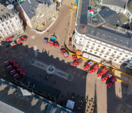 Wiesbaden, Schloßplatz, 10.05.2025, Fahrzeugübergabe von dreizehn GW-L KatS sowie den dazugehörigen Wechselmodulen mit Herrn Staatsminister Prof. Dr. Roman Poseck. Wiesbaden, Schloßplatz, 10.05.2025, Fahrzeugübergabe von dreizehn GW-L KatS sowie den dazugehörigen Wechselmodulen mit Herrn Staatsminister Prof. Dr. Roman Poseck.