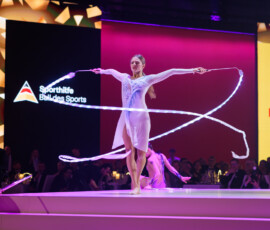 Anastasia Simakova (Rhythmische Sportgymnastik)
55. Ball des Sports, 21.02.2026, Festhalle Frankfurt am Main. Benefiz-Veranstaltung, Stiftung Deutsche Sporthilfe. Anastasia Simakova (Rhythmische Sportgymnastik) 55. Ball des Sports, 21.02.2026, Festhalle Frankfurt am Main. Benefiz-Veranstaltung, Stiftung Deutsche Sporthilfe.