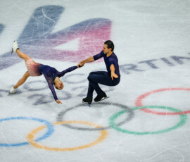 Minerva Fabienne Hase / Nikita Volodin (GER), Eiskunstlauf Paarlauf am 16.02.2026 bei den Olympischen Winterspielen Mailand (Milano/Cortina) in Mailand, Italien. Minerva Fabienne Hase / Nikita Volodin (GER), Eiskunstlauf Paarlauf